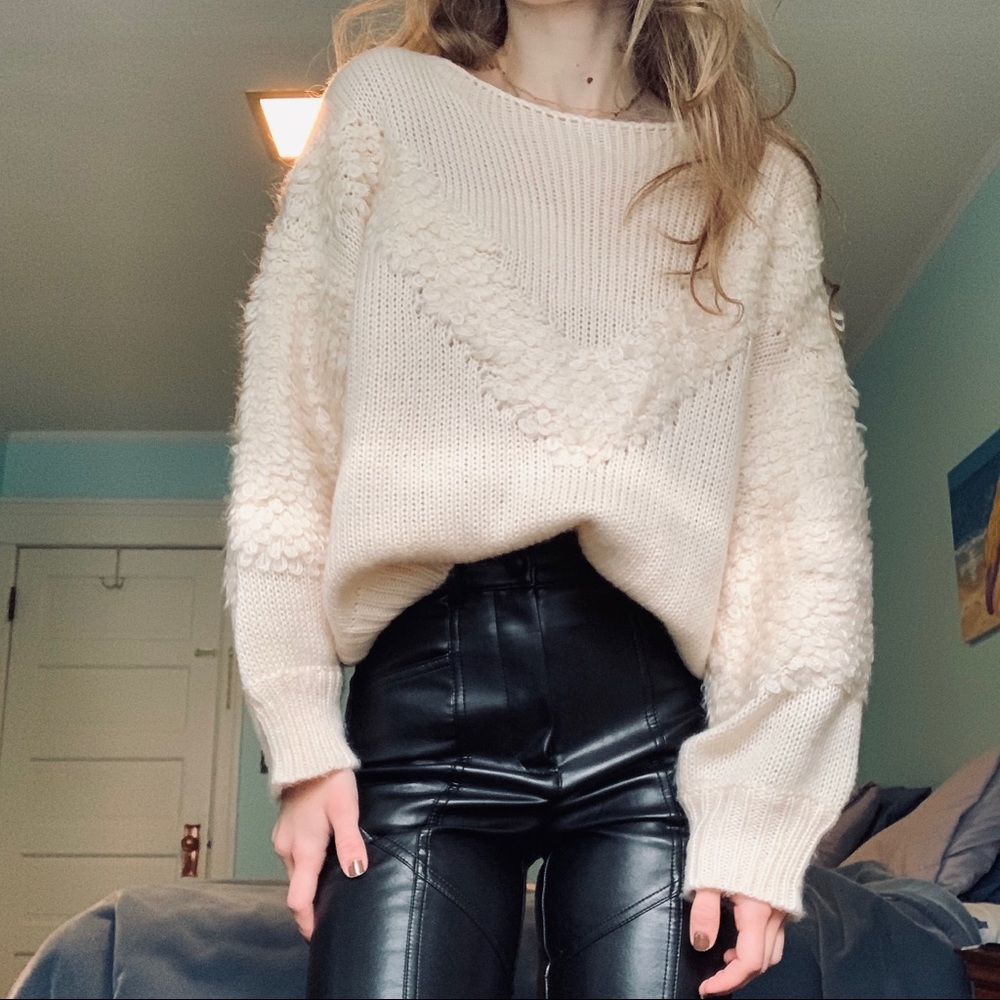 Princess Polly Cream Sweater
